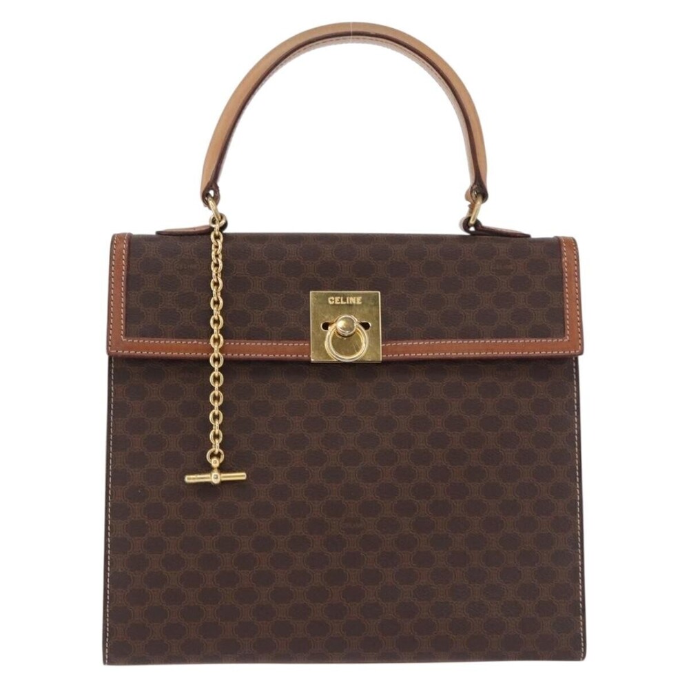 Celine Vintage Macadam Canvas and Leather